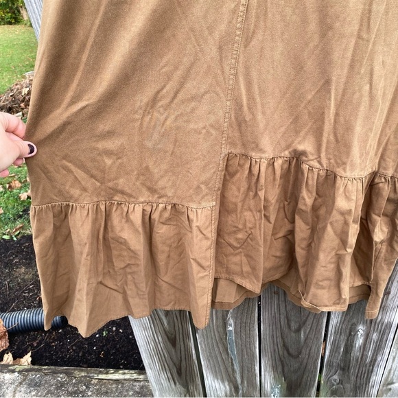 ZARA Women’s Asymmetrical Casual Brown Women's Shirt Dress Oversized S - Picture 3 of 6